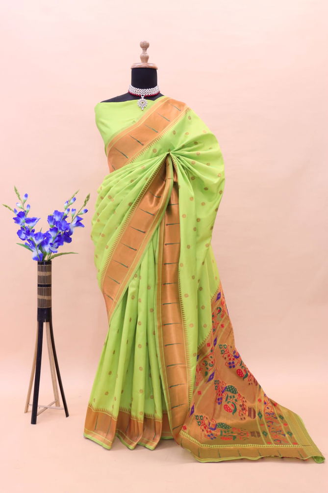 Kunjan Paithani Pure Silk Non Catalog Sarees Catalog